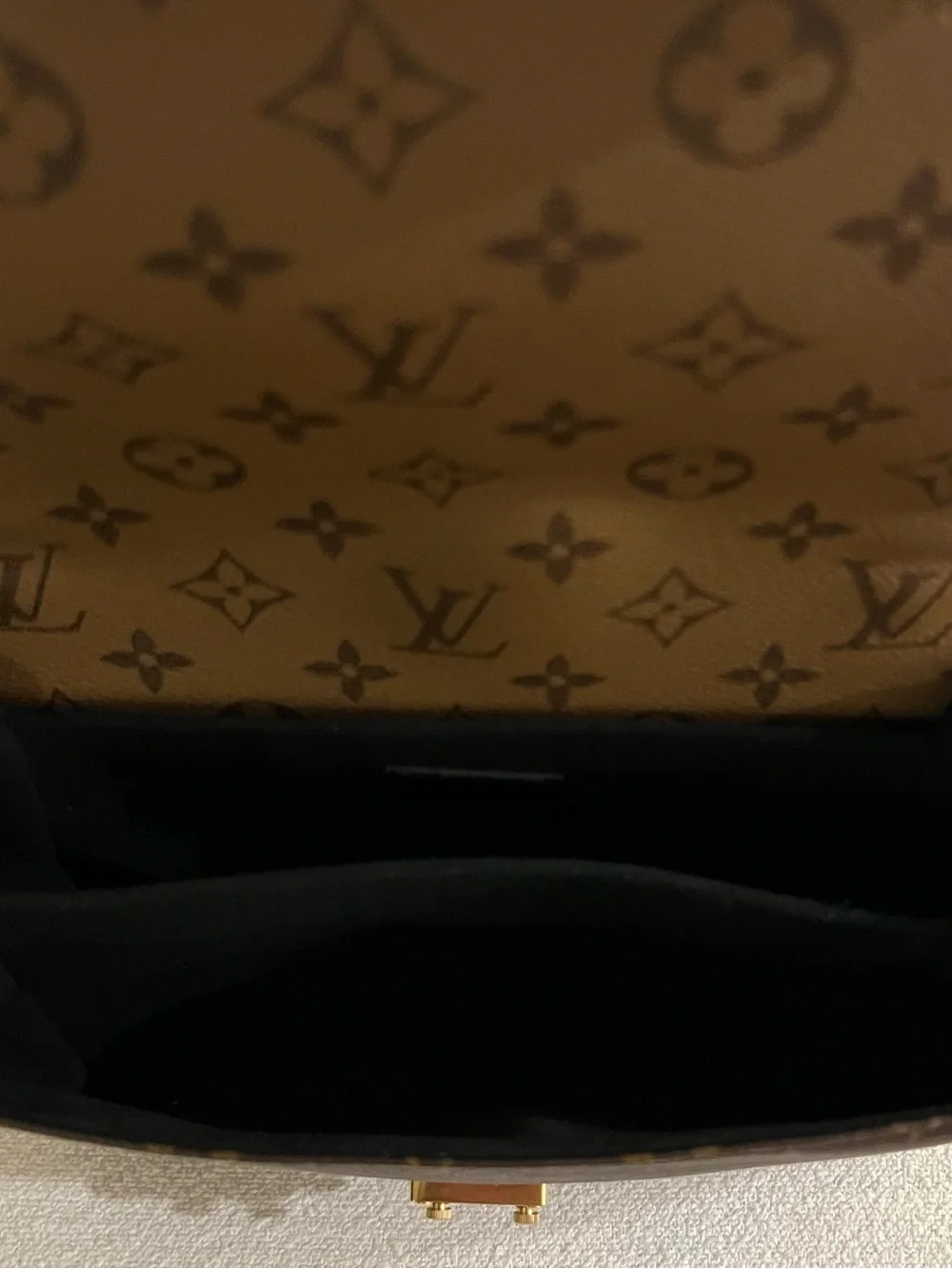 Louis Vuitton Two-Tone Monogram Satchel in Brown and Dark Brown